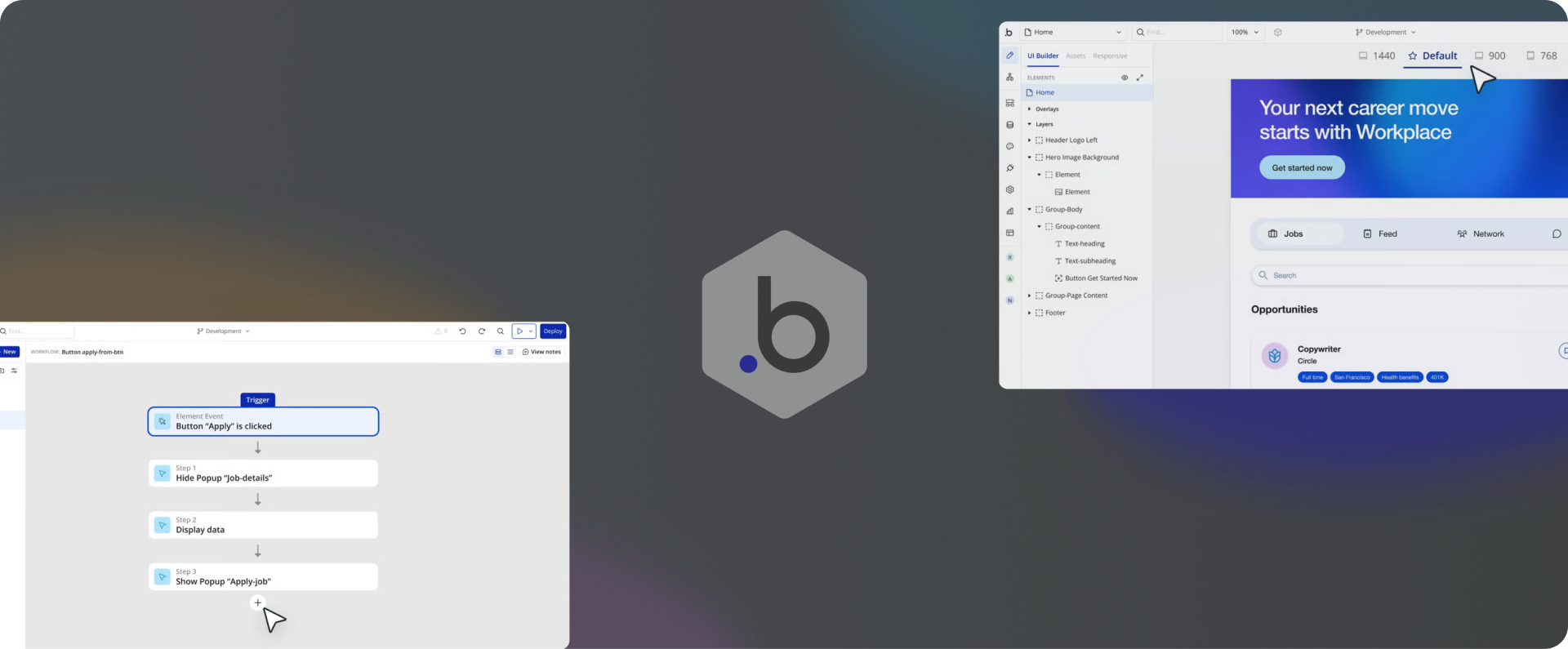 Bubble + AI logo