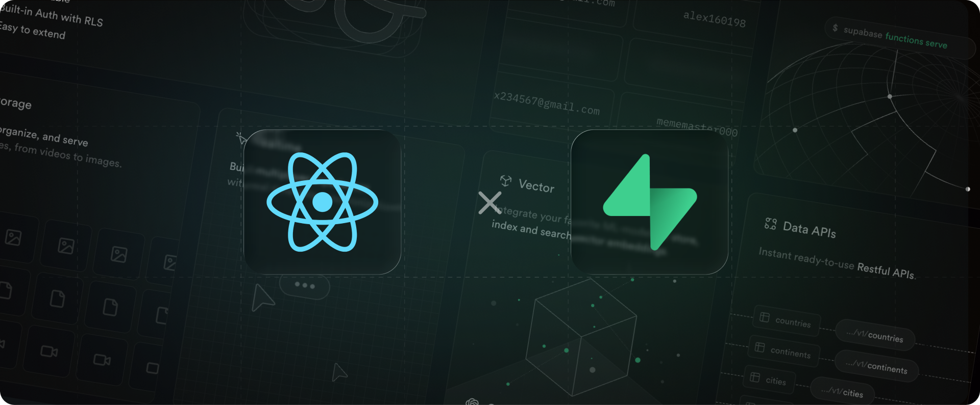 React & Supabase logo